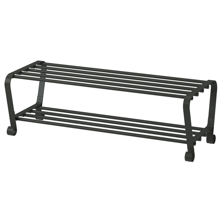 PORTIS shoe rack, black, 90x34x28 cm IKEA