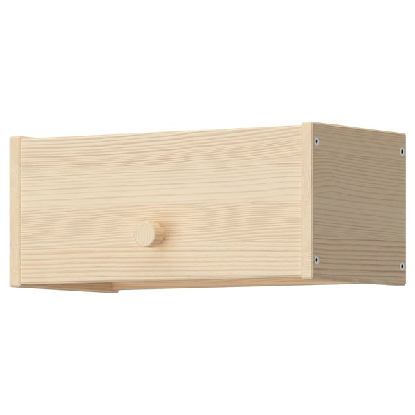 RAGGBERG Coat rack with shelf, pine, 40x21x17 cm