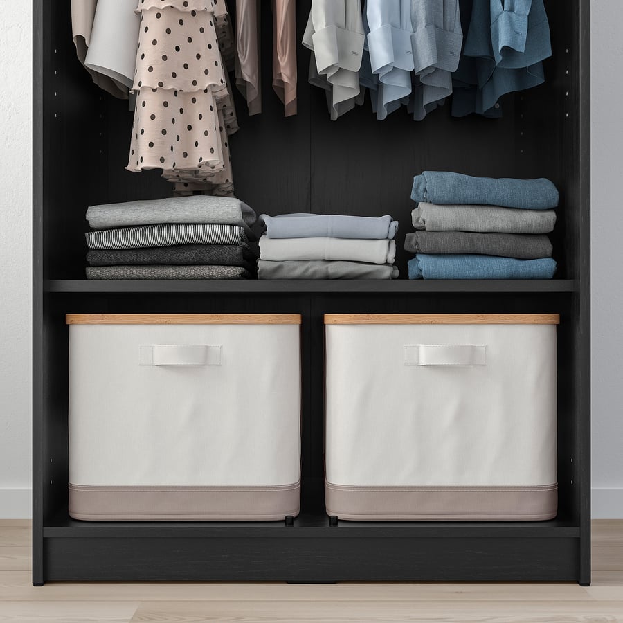RAKKESTAD wardrobe with 2 doors, blackbrown, 79x176 cm IKEA