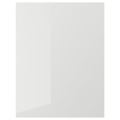 RINGHULT Cover panel, high-gloss light grey, 62x80 cm