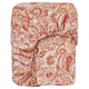 RODGERSIA Fitted sheet, pink/white, 120x200 cm