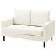 SALTSJÖBADEN Compact 2-seat sofa, Blekinge white