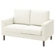 SALTSJÖBADEN Compact 2-seat sofa, Blekinge white