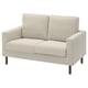 SALTSJÖBADEN Compact 2-seat sofa, Fridtuna light beige