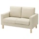 SALTSJÖBADEN Compact 2-seat sofa, Vittangi light beige/white