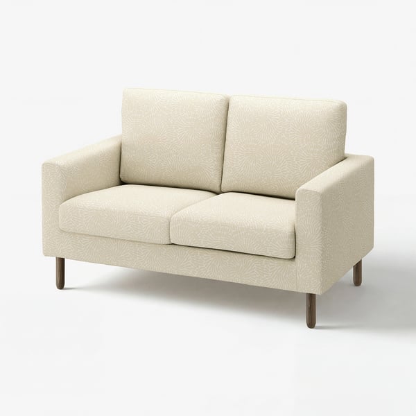 SALTSJÖBADEN Compact 2-seat sofa, Vittangi light beige/white