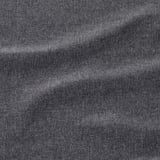 Grey patterned fabric close-up, likely recycled polyester.