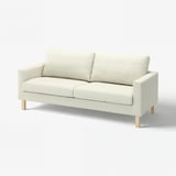 SALTSJÖBADEN sofa, light beige, recycled fabric, mid-century design.