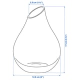 SANNOLIK Vase, pink, 17 cm