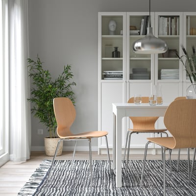 SIGTRYGG Chair, oak/Sefast chrome-plated