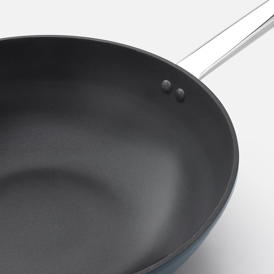 SILVERLAX wok with lid, nonstick coating, 28 cm IKEA