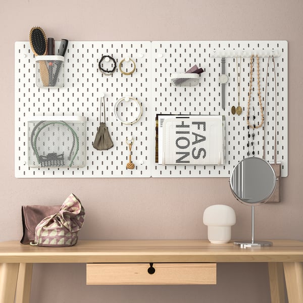 SKÅDIS Hook rack, white