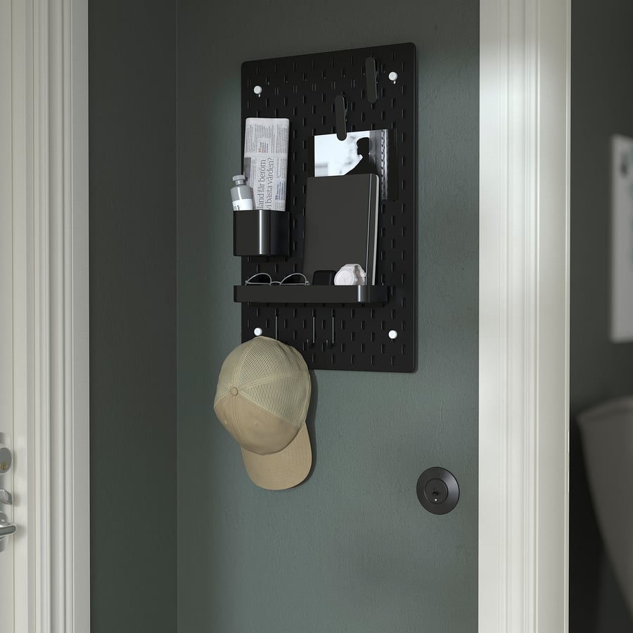 SKÅDIS Pegboard combination black IKEA