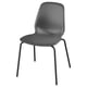 SKÅLSTA Chair, plastic black/tubular metal/black-grey