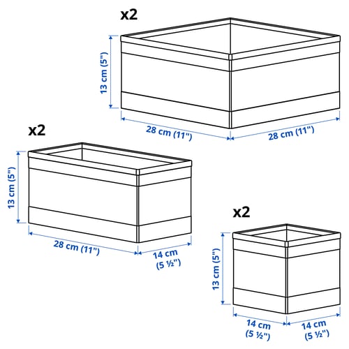 Illustration with measurements for the product: SKUBB.