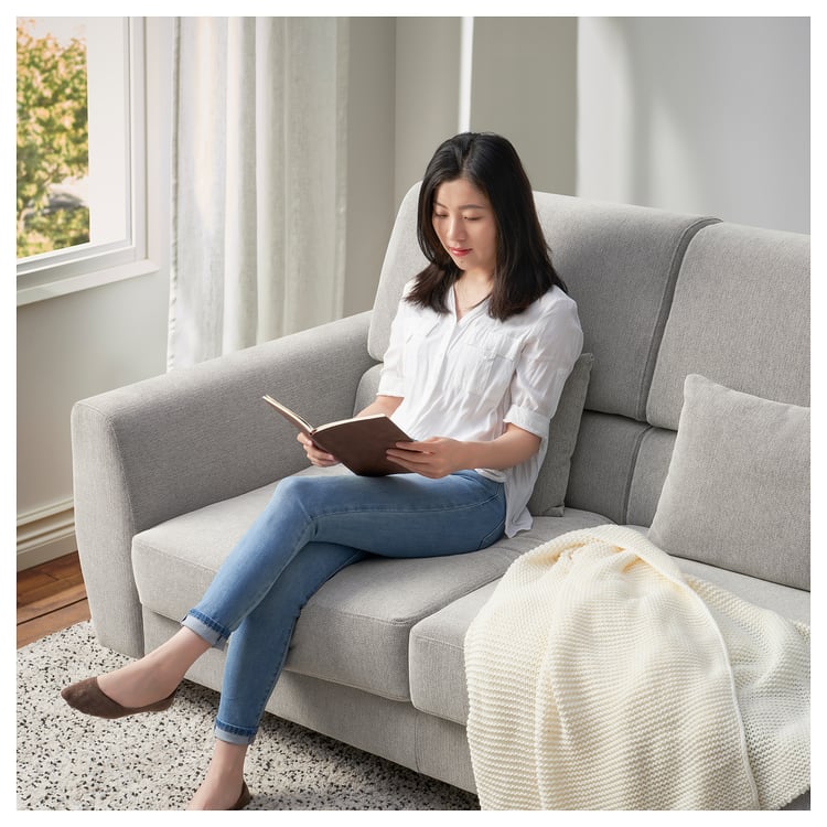 SLATORP 3seat sofa, Tallmyra white/black IKEA