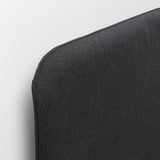 SLATTUM Upholstered bed frame, Vissle dark grey, 150x200 cm