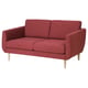 SMEDSTORP 2-seat sofa, Lejde/red/brown birch