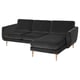 Option: SMEDSTORP 3-seat sofa with chaise longue, Djuparp/dark grey birch