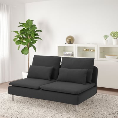 SÖDERHAMN Compact 3-seat section, Fridtuna dark grey