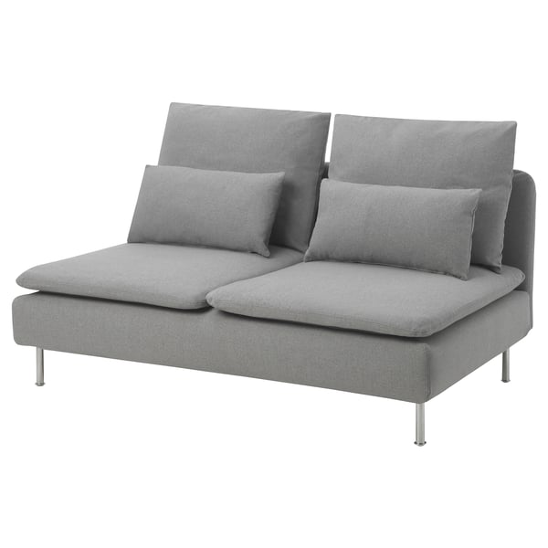 SÖDERHAMN Compact 3-seat section, Tonerud grey