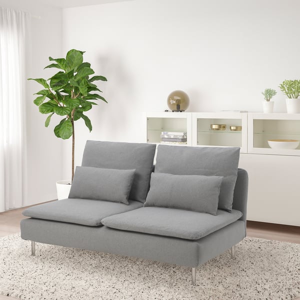 SÖDERHAMN Compact 3-seat section, Tonerud grey
