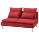 SÖDERHAMN Compact 3-seat section, Tonerud red