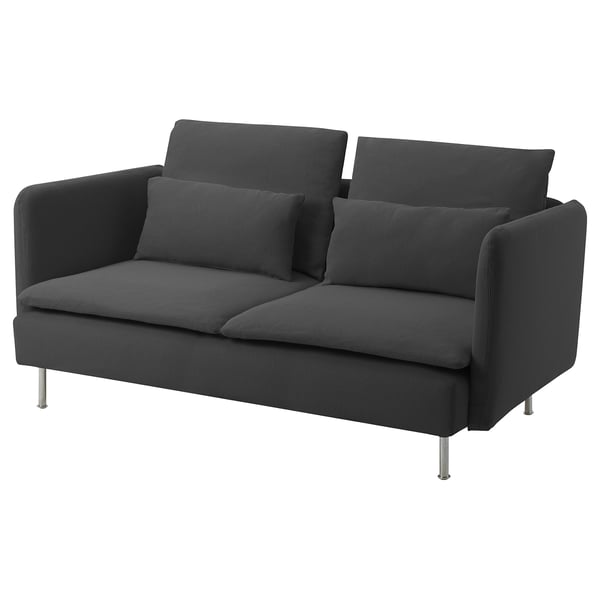 SÖDERHAMN Compact 3-seat sofa, Fridtuna dark grey