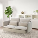 SÖDERHAMN Compact 3-seat sofa, Fridtuna light beige