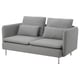 Option: SÖDERHAMN Compact 3-seat sofa, Tonerud grey