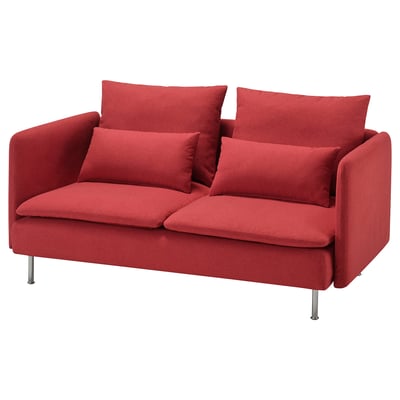 SÖDERHAMN Compact 3-seat sofa, Tonerud red