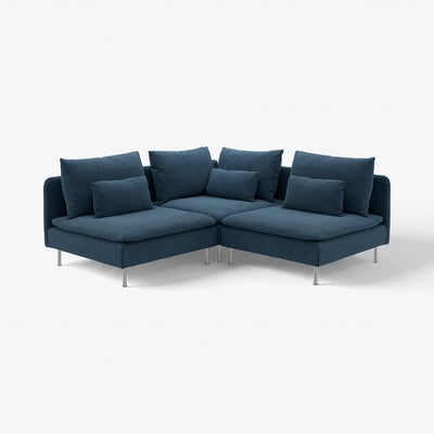 SÖDERHAMN Corner sofa, 3-seat, Kelinge dark blue