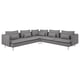 Option: SÖDERHAMN Corner sofa, 6-seat, Tonerud grey