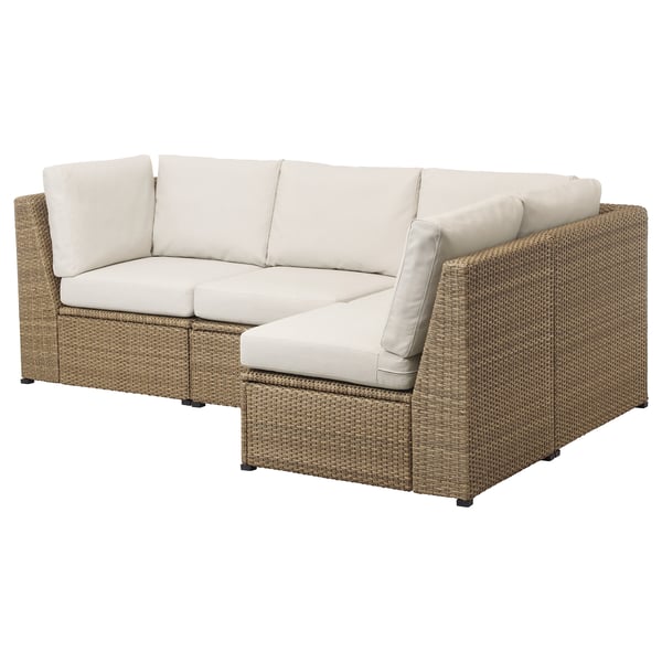 Solleron Modular Corner Sofa 3 Seat Outdoor Brown Froson