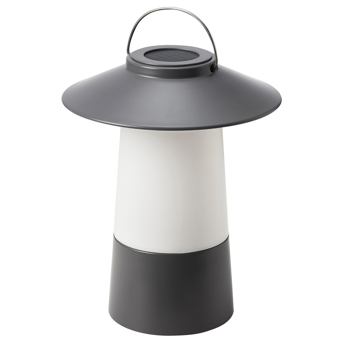SOLVINDEN LED solarpowered lantern, dark grey IKEA
