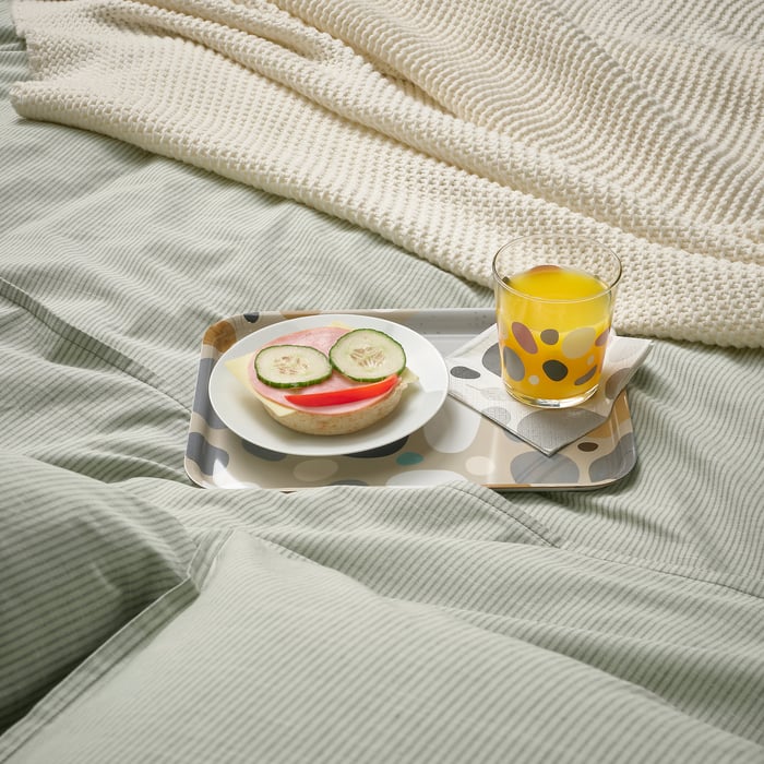 SOMMARFLOX Tray, patterned stones/multicolour, 20x28 cm IKEA