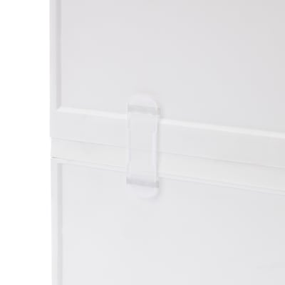 SOPPROT Pull-out storage unit, transparent white, 25x26x12 cm