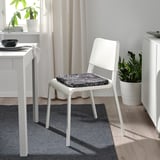 STAGGSTARR Chair pad, black/white, 36x36x2.5 cm
