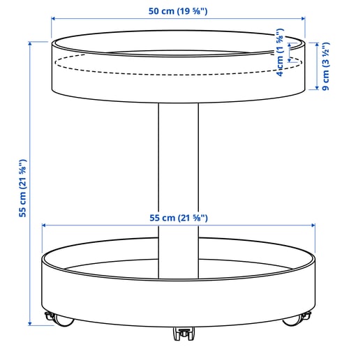 Illustration with measurements for the product: STOCKHOLM 2025.