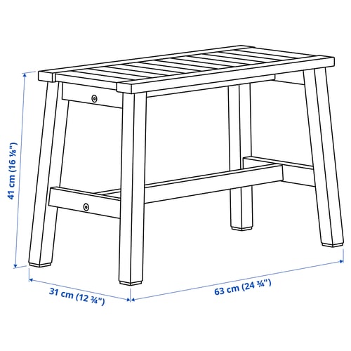Illustration with measurements for the product: STOREDAMM.