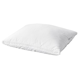 Strandmolne white pillow, square, dotted design, soft cotton, supportive core.