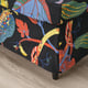 STRANDMON slipcover for footstool Stigsbo multicolour/black IKEA