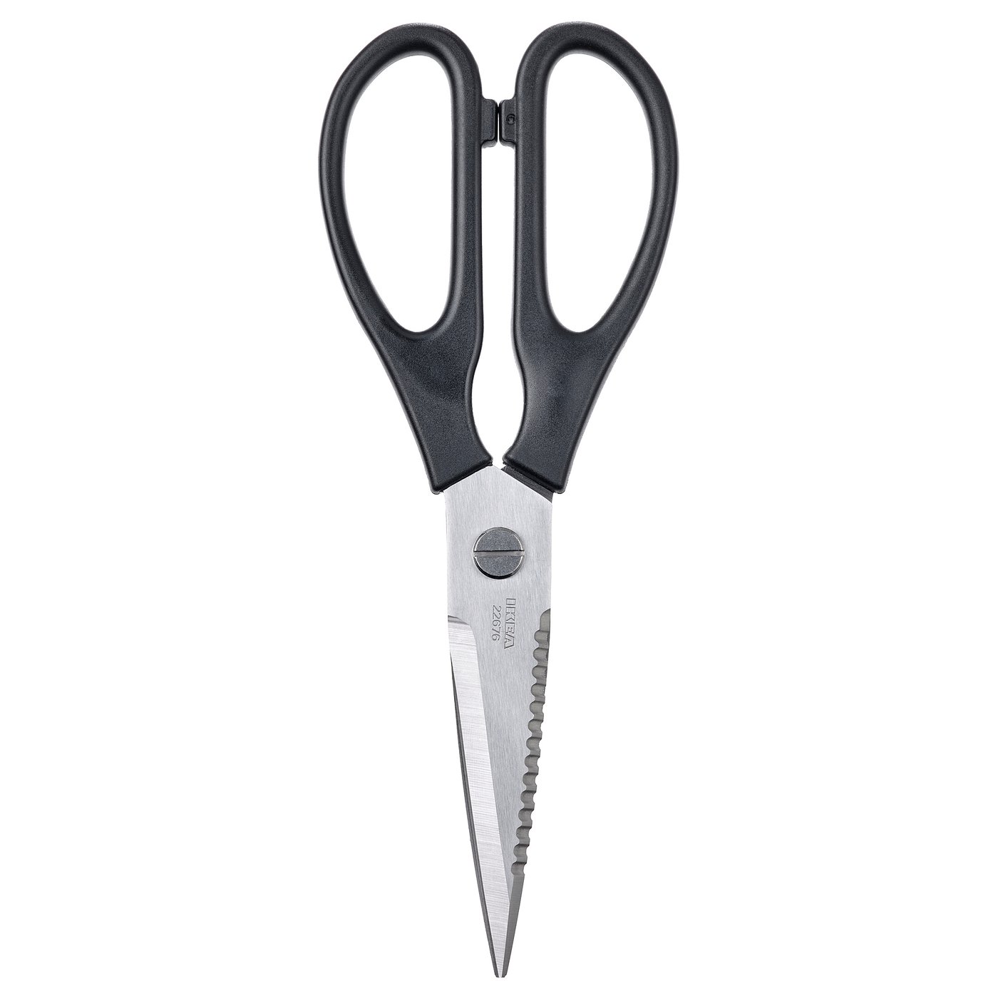 SVARTFISK kitchen scissors, stainless steel/black - IKEA