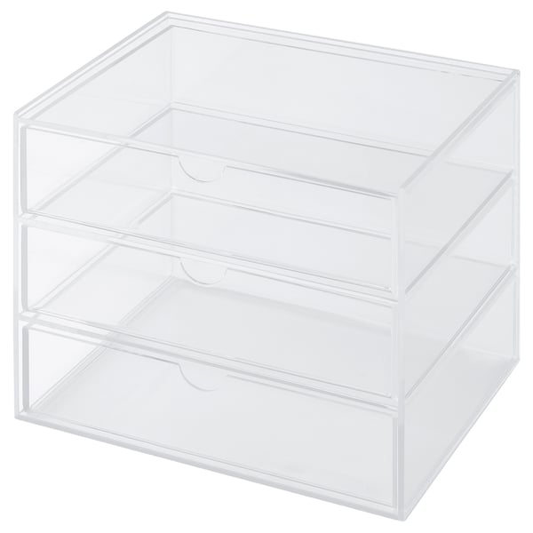 Svasp Storage Box With 3 Drawers Ikea