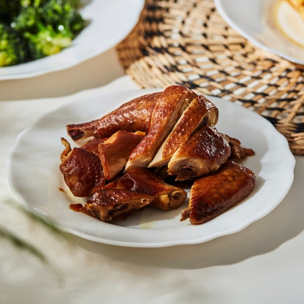 SVENSKMÅLLA Side plate, white, 19 cm