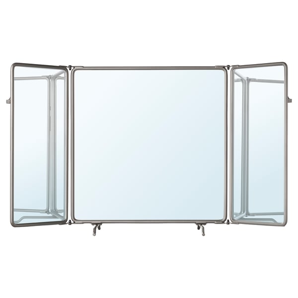 SYNNERBY Trifold mirror, grey, 90x48 cm IKEA