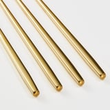 TILLAGD Chopsticks 4 pairs, brass-colour, 24 cm