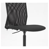TOBERGET Swivel chair, Vissle black