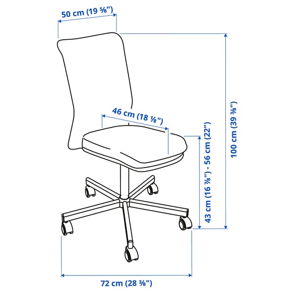 TOBERGET Swivel chair, Vissle black