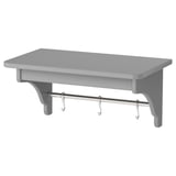 TORNVIKEN Wall shelf, grey, 50 cm